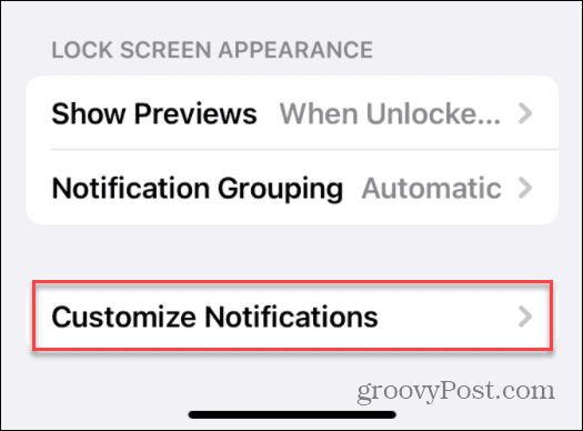 personalizar notificações