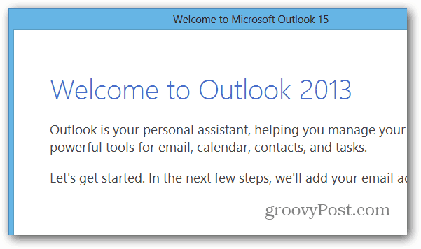 Outlook no Office 2013