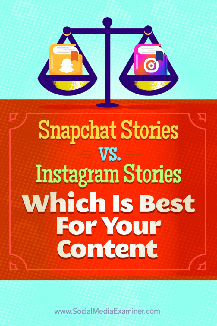 Dicas sobre as diferenças entre Snapchat Stories e Instagram Stories, e qual é a melhor para o seu conteúdo.