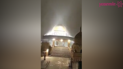 Neve caindo em Jerusalém espantada