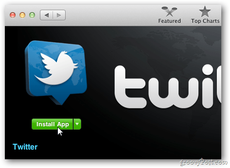 Aplicativo oficial do Twitter para OS X