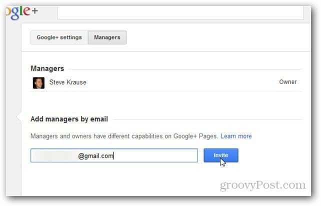 Como adicionar um administrador ou gerente a uma página do Google+