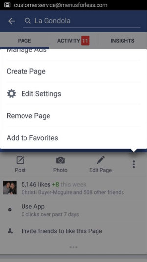 No celular, visite sua página do Facebook e toque em Editar configurações. Na área de trabalho, clique em Configurações.
