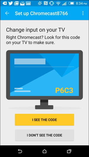 Configuração do Chromecast