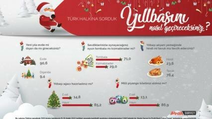 A Areda Survey discutiu as preferências de ano novo do povo turco! Carne de frango é carne de peru no ano novo...