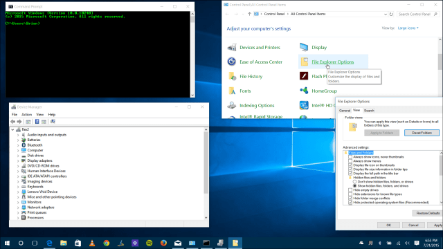 Utilitários tradicionais Windows 10