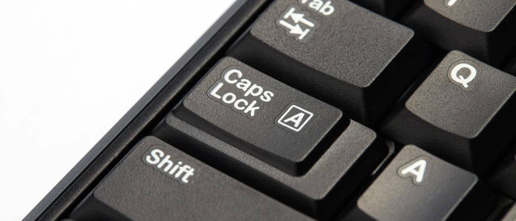 Como usar a tecla Shift para desativar o Caps Lock