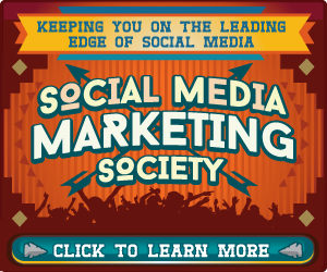 anúncio de vanguarda da sociedade de marketing de mídia social