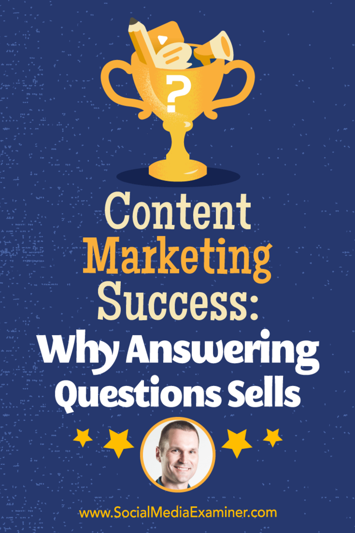 Sucesso do marketing de conteúdo: por que vender perguntas respondidas: examinador de mídia social