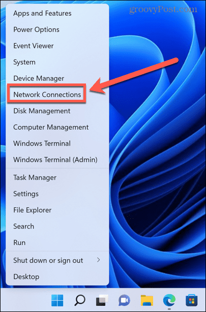 conexões de rede do windows 11