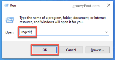 Windows Executar Iniciar Regedit