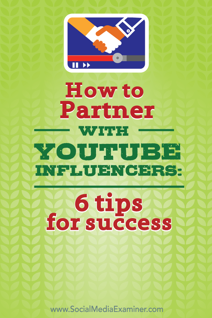 Como fazer parceria com influenciadores do YouTube: 6 dicas para o sucesso: examinador de mídia social