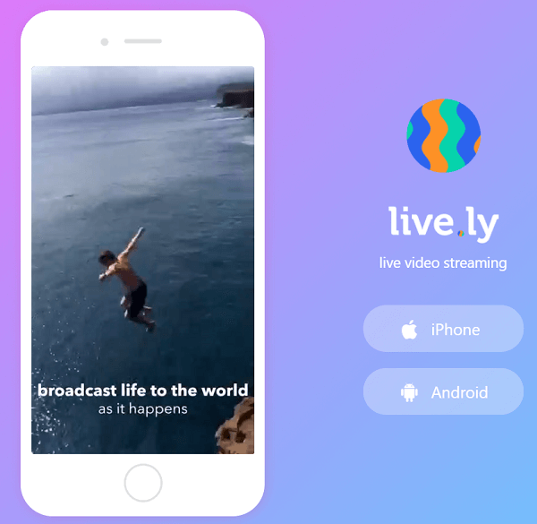 Live.ly tem parceria com o aplicativo Musical.ly.