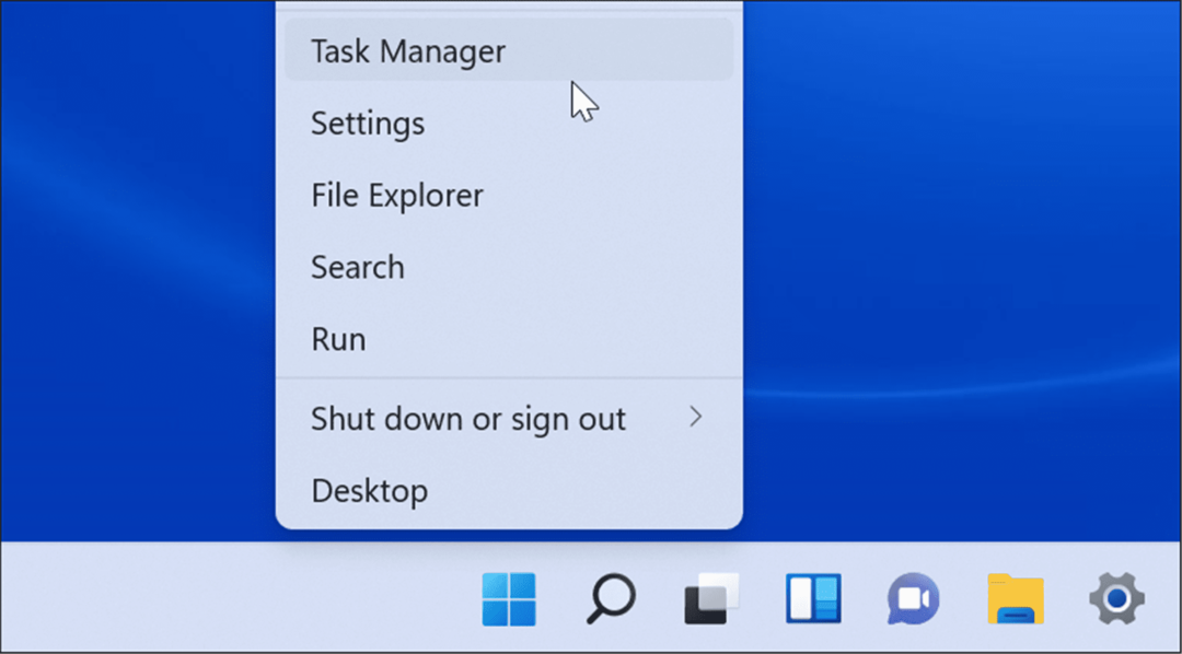 Abra o Gerenciador de Tarefas no Windows 11