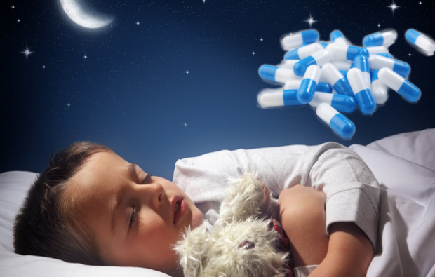 pílulas para dormir para bebês e crianças