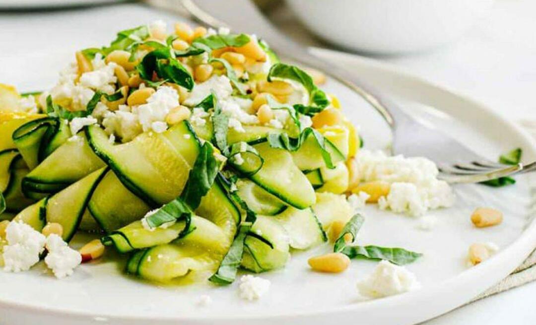 Como fazer salada de abobrinha com amendoim? Esta salada mantém você saciado por seis horas!