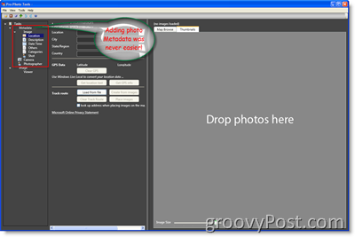 Metadados do Microsoft Pro Photo Tools:: groovyPost.com