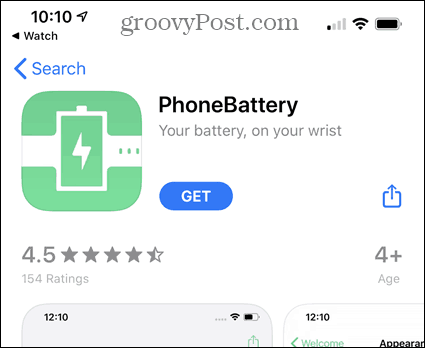 Instale o aplicativo PhoneBattery na App Store
