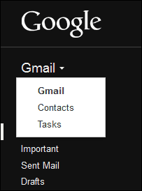 outlook.com para contatos do Gmail abertos