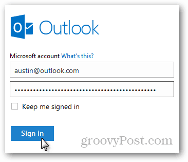 outlook.com login de email