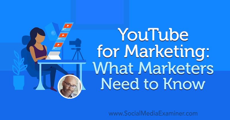 YouTube para marketing: o que os profissionais de marketing precisam saber, apresentando ideias de Nick Nimmin no podcast de marketing de mídia social.