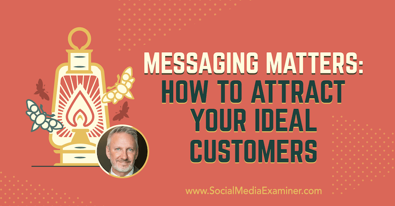 As mensagens são importantes: como atrair seus clientes ideais, apresentando ideias de Jeffrey Shaw sobre o podcast de marketing de mídia social.