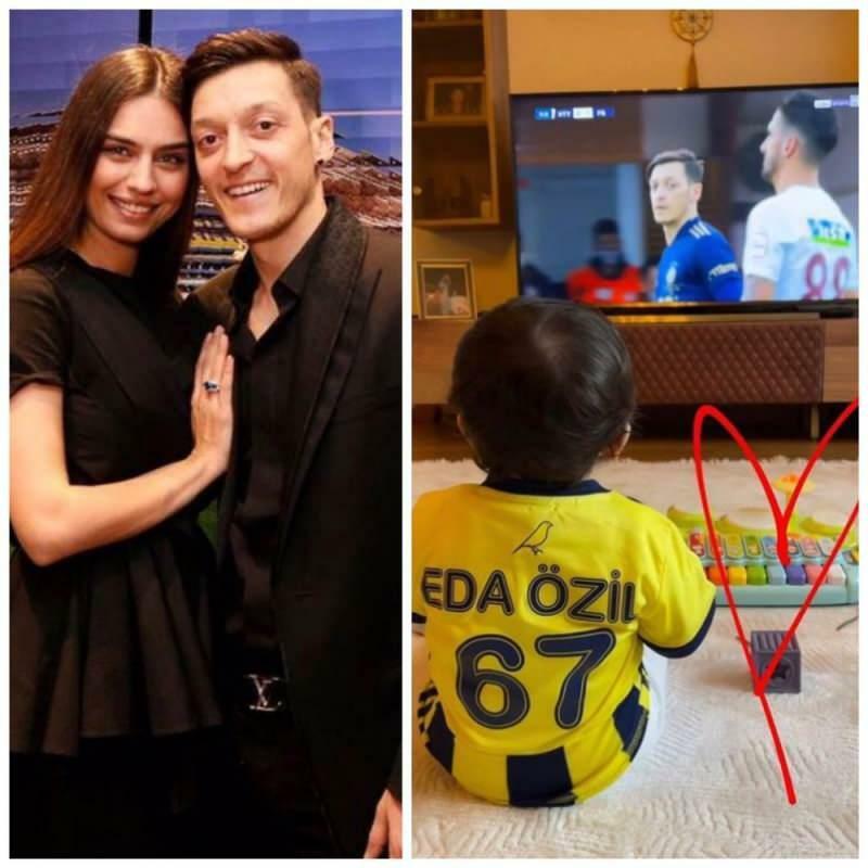 Mesut Özil compartilhou uma pose de feriado com sua filha, a quem ele chama de "minha princesinha"!