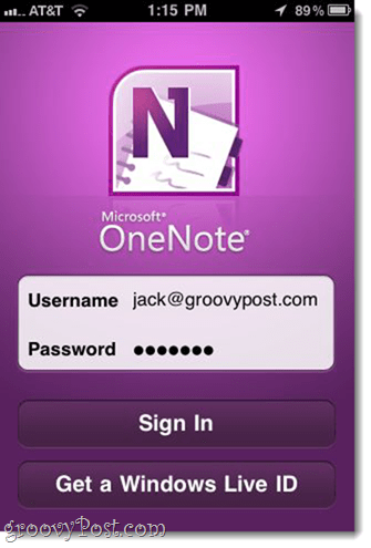 OneNote para iPhone (gratuito da Microsoft)