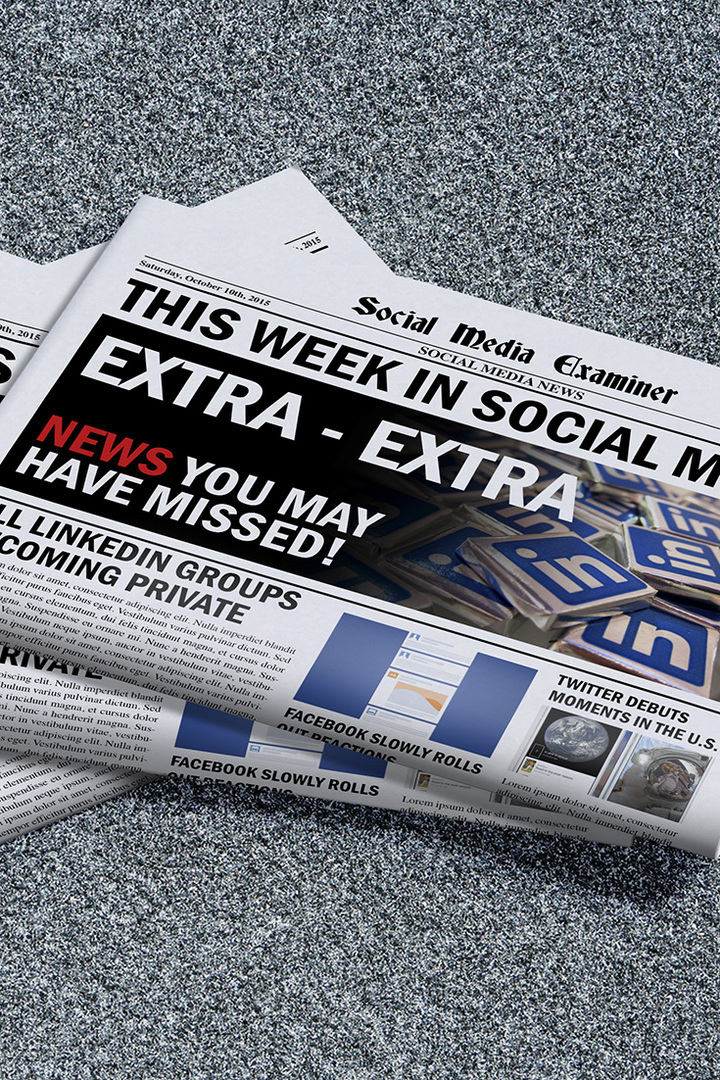 examinador de mídia social notícias semanais 10 de outubro de 2015