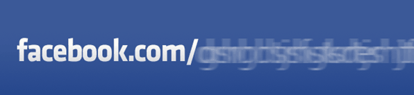 perfil de URL do nome de usuário personalizado do facebook