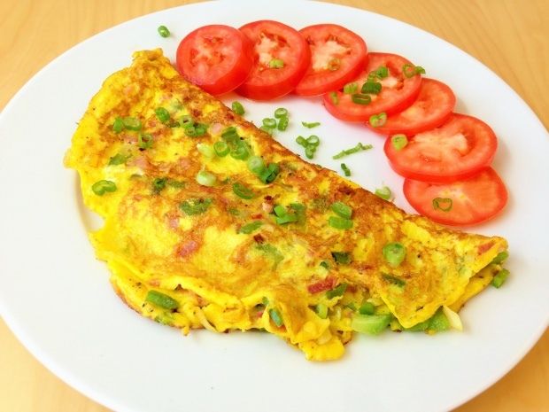 Diferentes receitas de omeletes