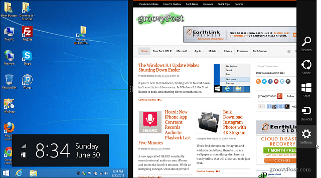 Ajustar o Windows 8.1 para tornar a interface do usuário moderna menos irritante