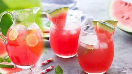 Como fazer a limonada de melancia mais fácil? O truque para fazer uma deliciosa limonada de melancia