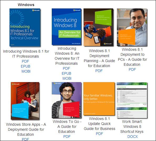 Coleção Microsoft eBooks
