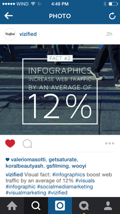 infográfico de sobreposição de texto no instagram