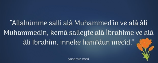 Allahumme salli prayer