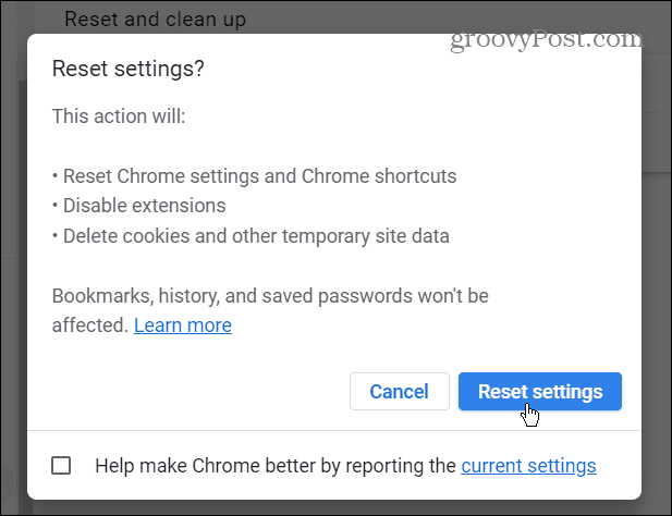 Baixe o erro de rede com falha no Chrome