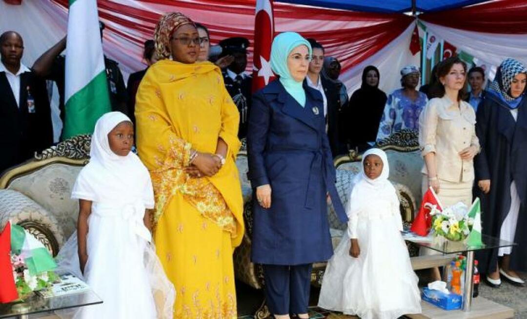 Obrigado de Emine Erdoğan pelo apoio de Buhari!
