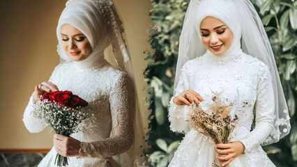 2021 modelos de vestidos de noiva hijab Os mais belos modelos de vestidos de noiva hijab
