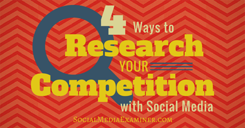 4 maneiras de pesquisar a competição