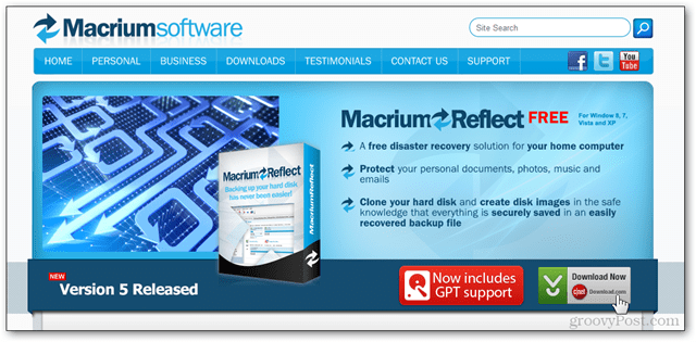 1 - macrium reflete o download do site