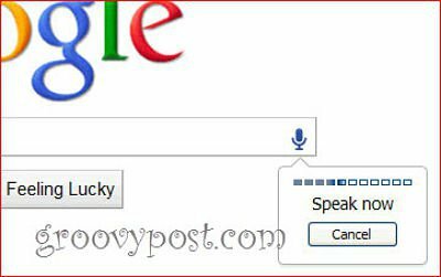 pesquisa por voz do Google Desktop