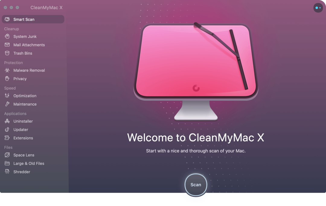 CleanMyMac X frente