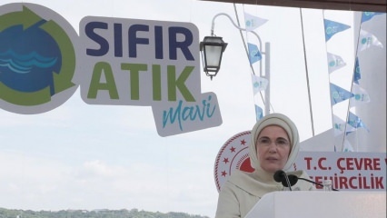 Primeira chamada da primeira-dama Erdoğan para apoiar o projeto 'Zero Waste Blue'