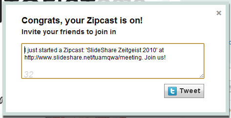 zipcast transmissão social