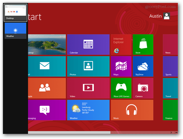 Alterar rapidamente entre aplicativos do Windows 8 via teclado