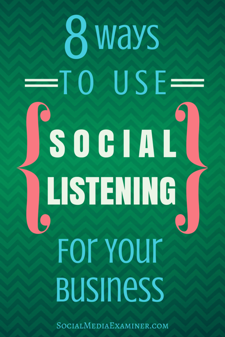 8 maneiras de usar a escuta social para o seu negócio