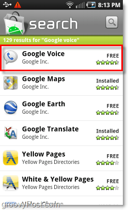 Google Android para dispositivos móveis Google Voice