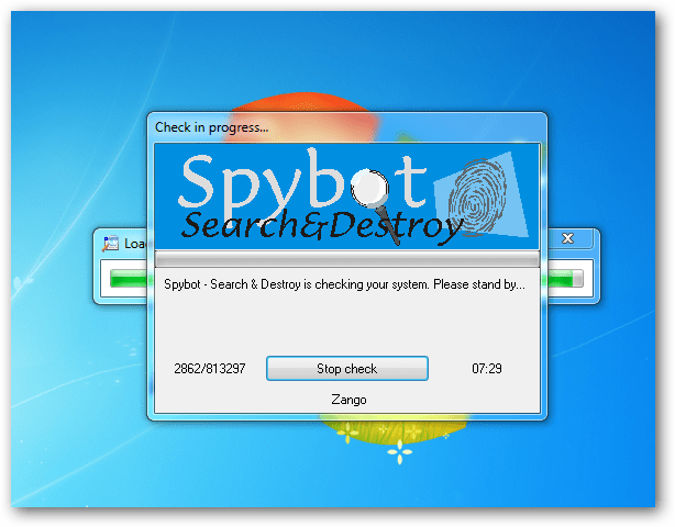 Pesquisa Spybot e Destruição