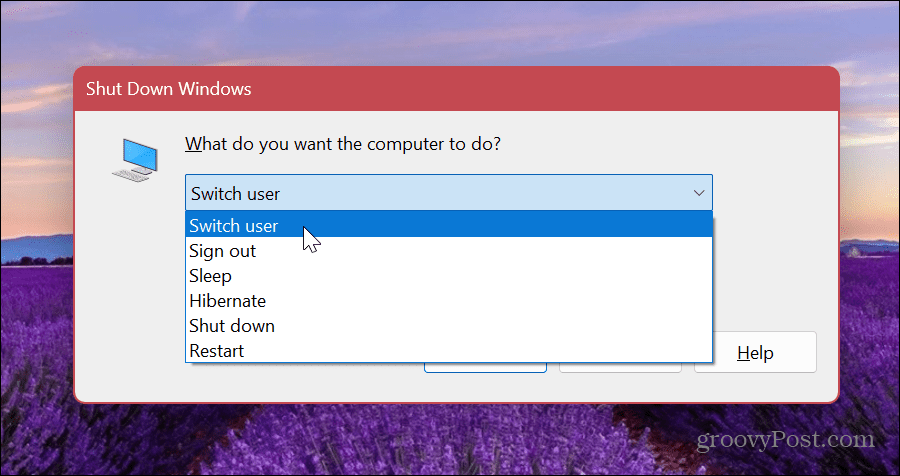Alternar contas de usuário no Windows